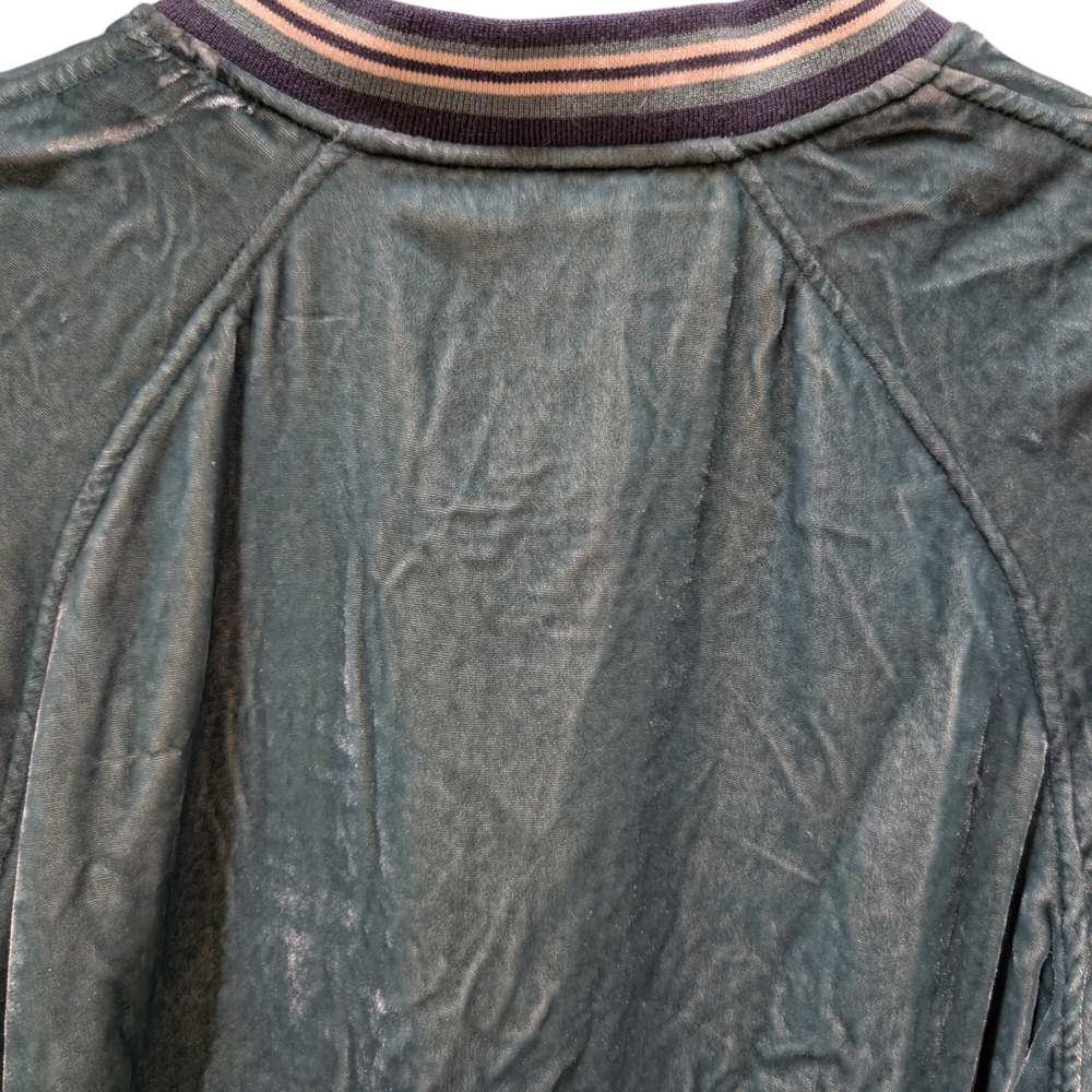 American Eagle Teal  Velvet Zip-Up Jacket - Picture 10 of 10